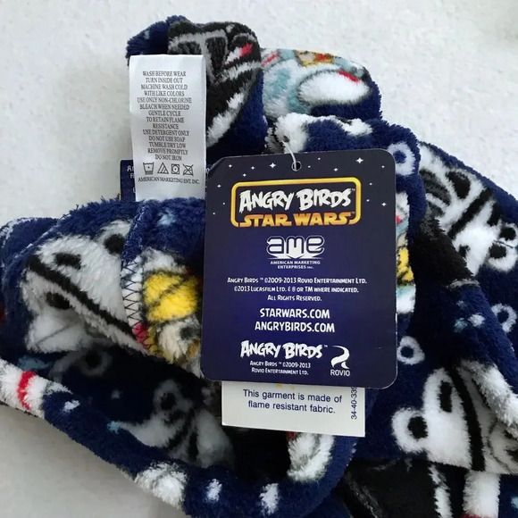 Angry Birds Star Wars NWT Fleece Pajama Bottom Boys 4 - Picture 7 of 7